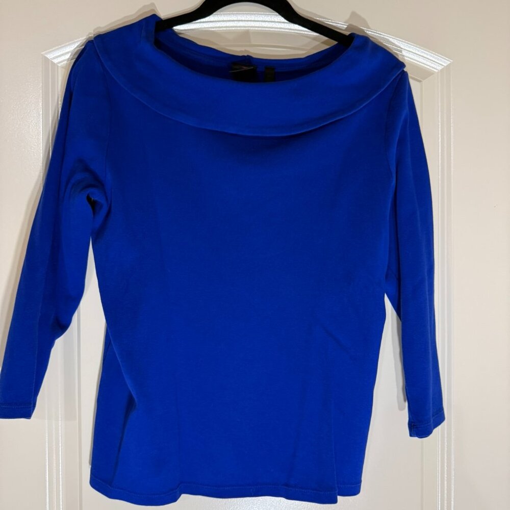 Rafella - Navy Blue Blouse